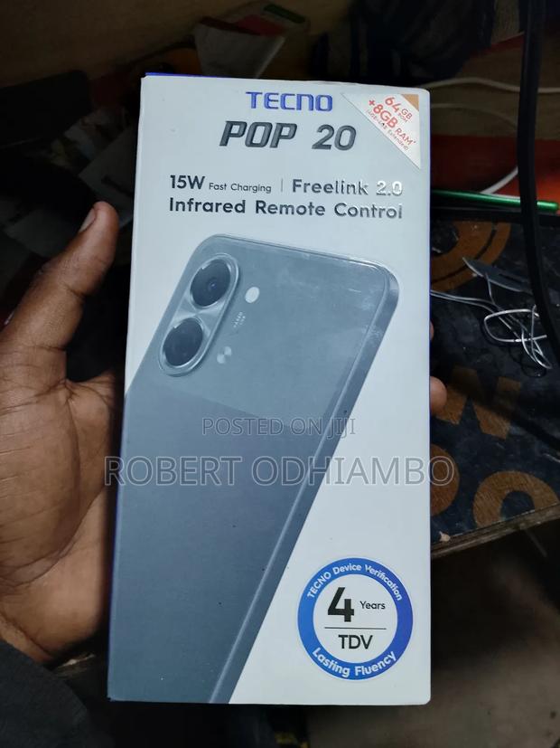 New Tecno Pop 20 64 GB Black - thumbnail 3