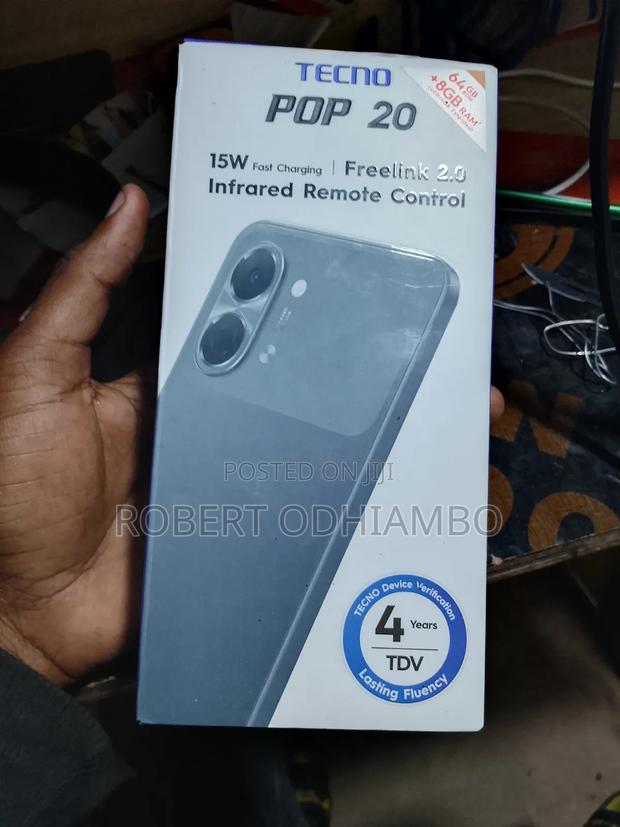 New Tecno Pop 20 64 GB Black - thumbnail 4