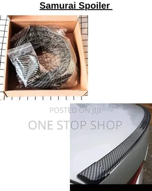 Carbon Style Look Sport Low Profile Soft Rubber Carbon Spoiler