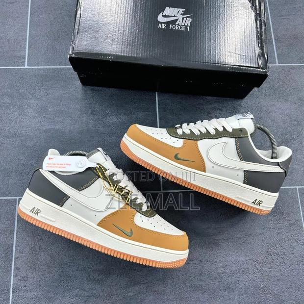 Nike Air Force 1 Low - Multi-Tone Leather Sneakers - thumbnail 2