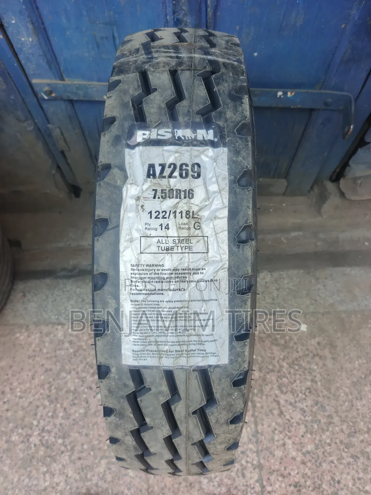 Bisen Tires Sizes 7.50r16 Tube-Type 14ply Rating.