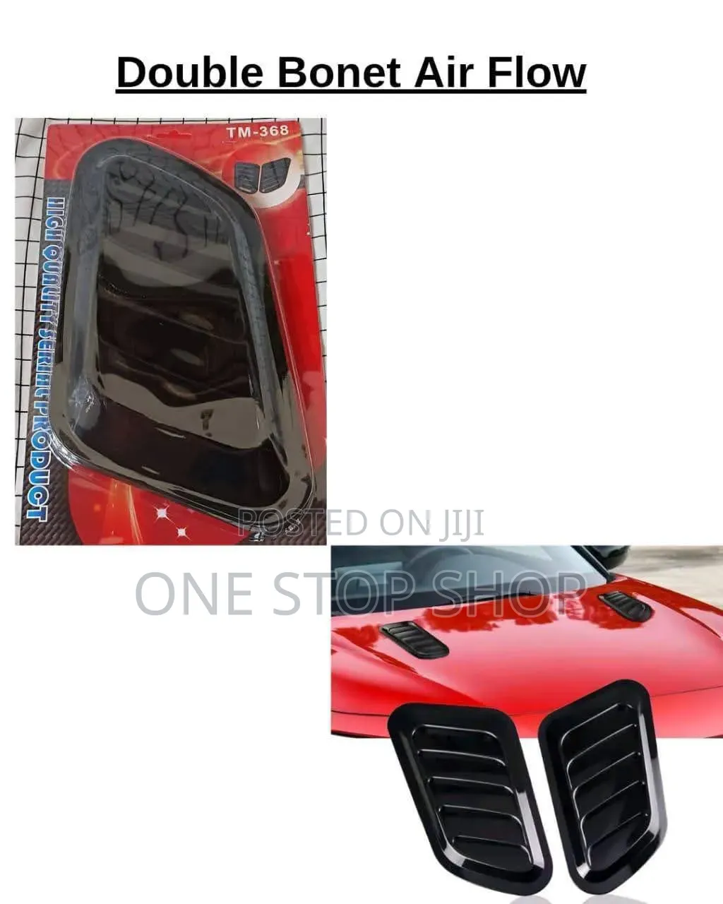Double Bonnet Air Flow Vents Sturdy and Durable Abs Plastic