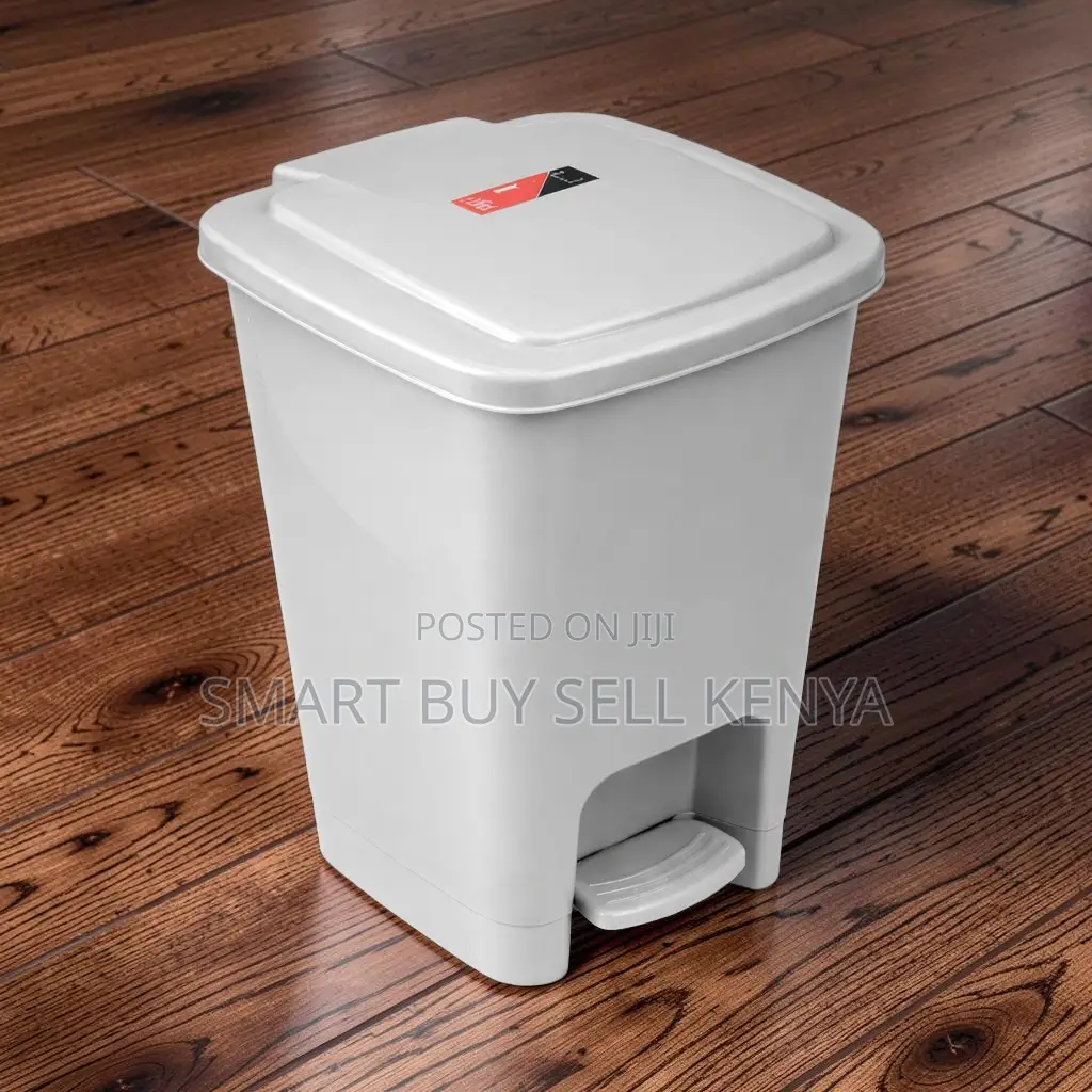 30l Hard Plastic Durable Construction Step Pedal Garbage Waste Bin