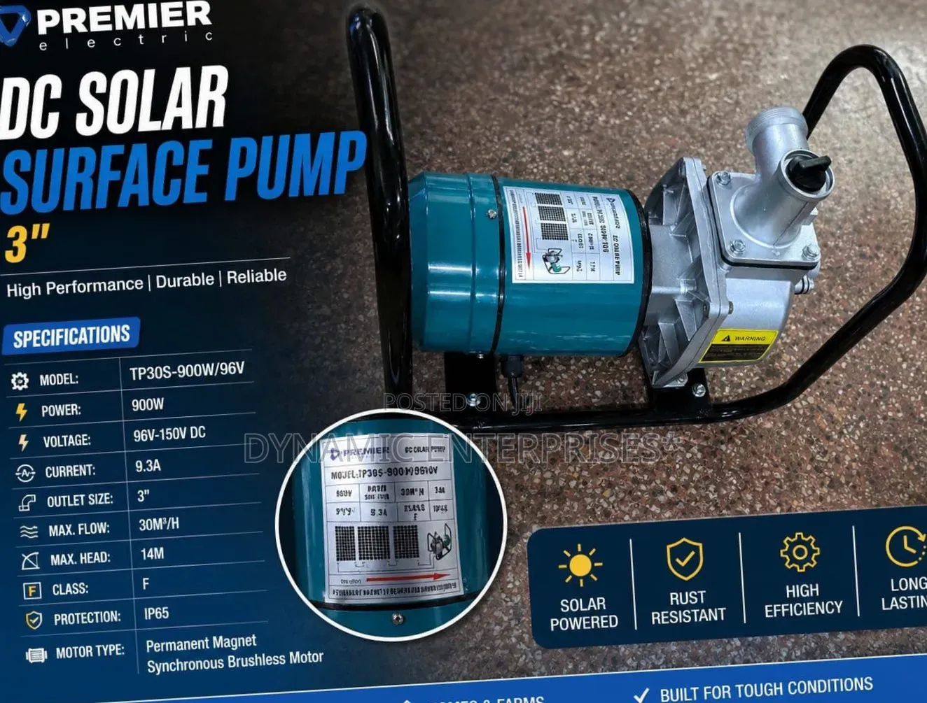 Premier Electric Dc Solar Surface Pump