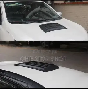 Bonnet Mount Self Adhesive Black Bonnet Sporty Look Scoop