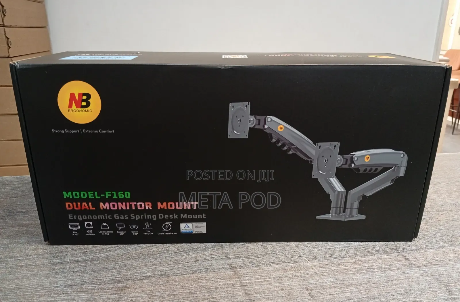 North Bayou F160 Dual Monitor Mount