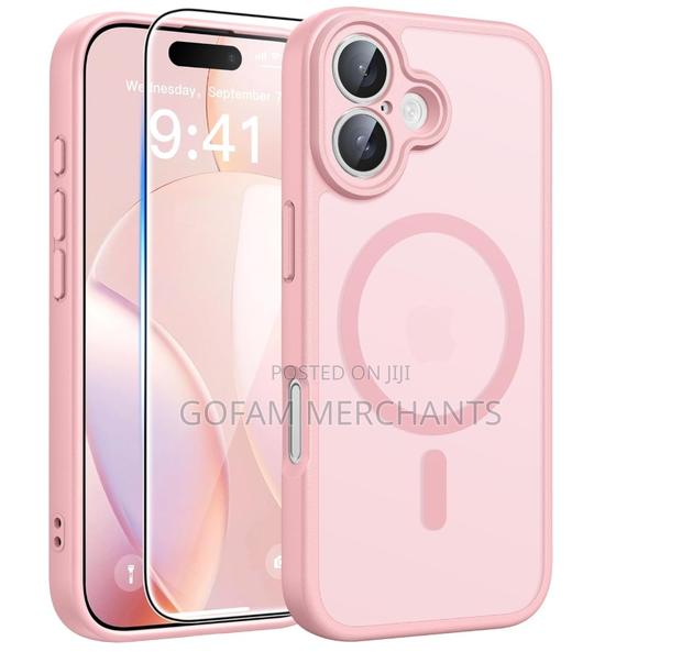 Magnetic Stand Phone Case With Free Camera Lens Protector-Iphone 16