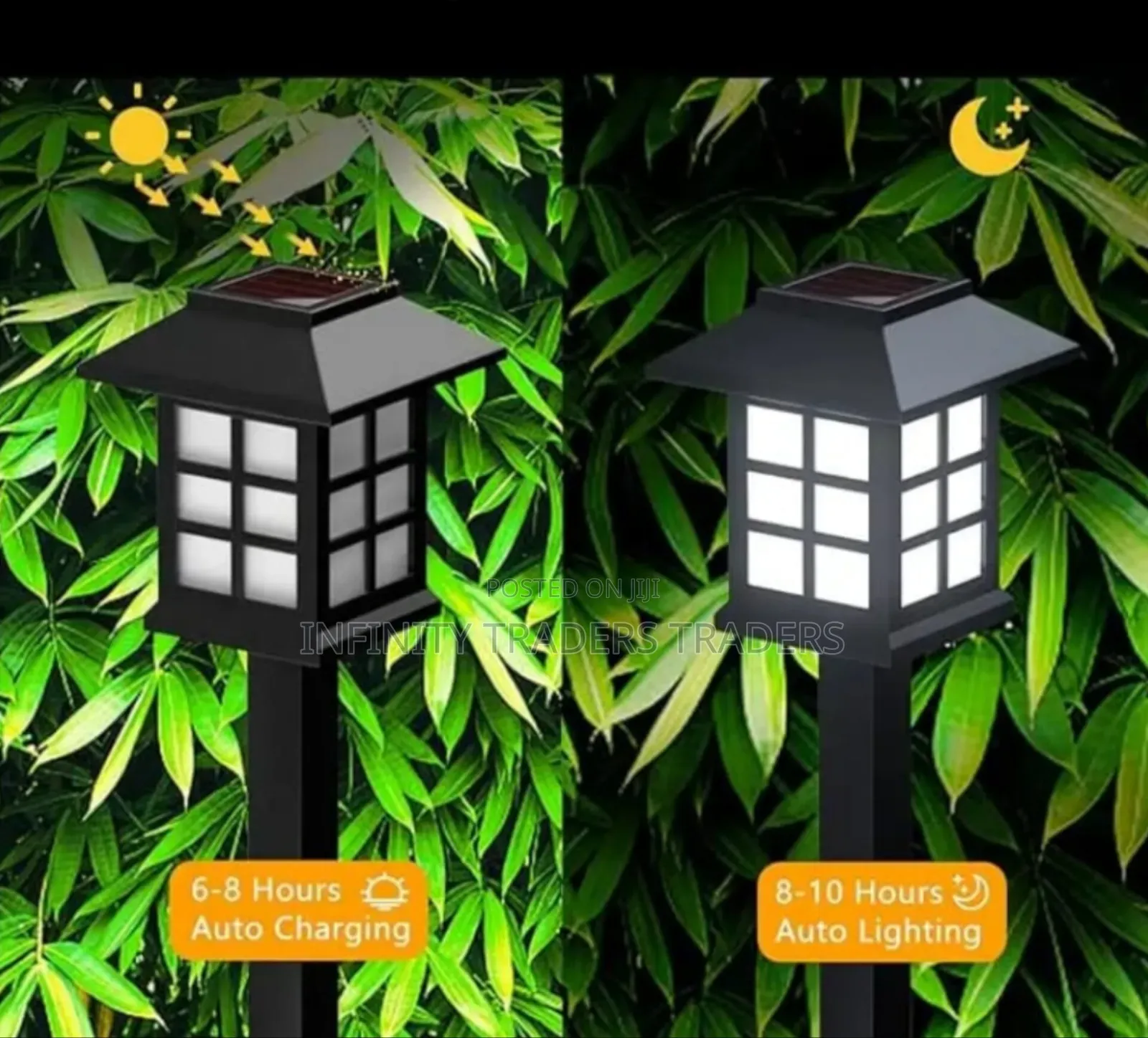 6pcs Waterproof Decorative Lawn Lamp Outdoor