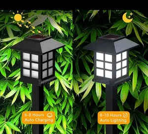 6pcs Waterproof Decorative Lawn Lamp Outdoor