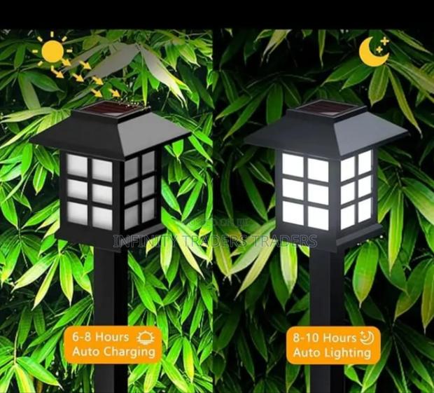 6pcs Waterproof Decorative Lawn Lamp Outdoor