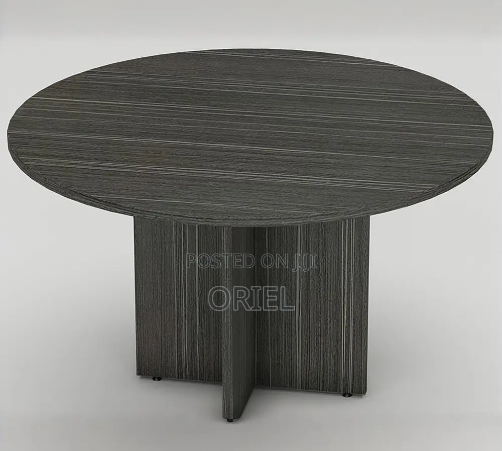 Office Boardroom Table : 4-Seater Circular Conference Table