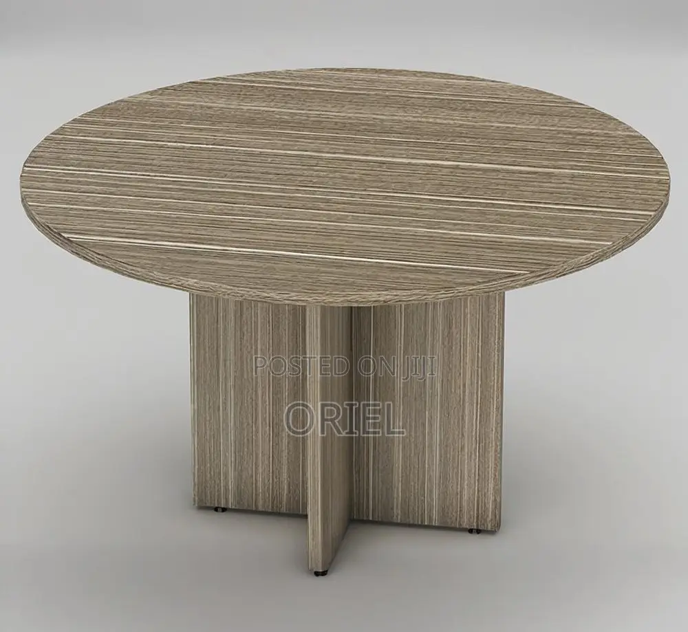 Office Boardroom Table : 4-Seater Circular Conference Table