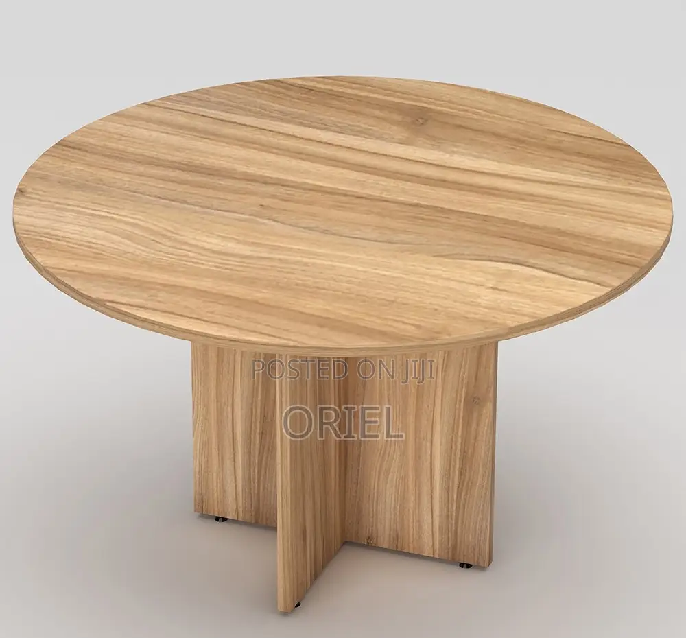 Office Boardroom Table : 4-Seater Circular Conference Table