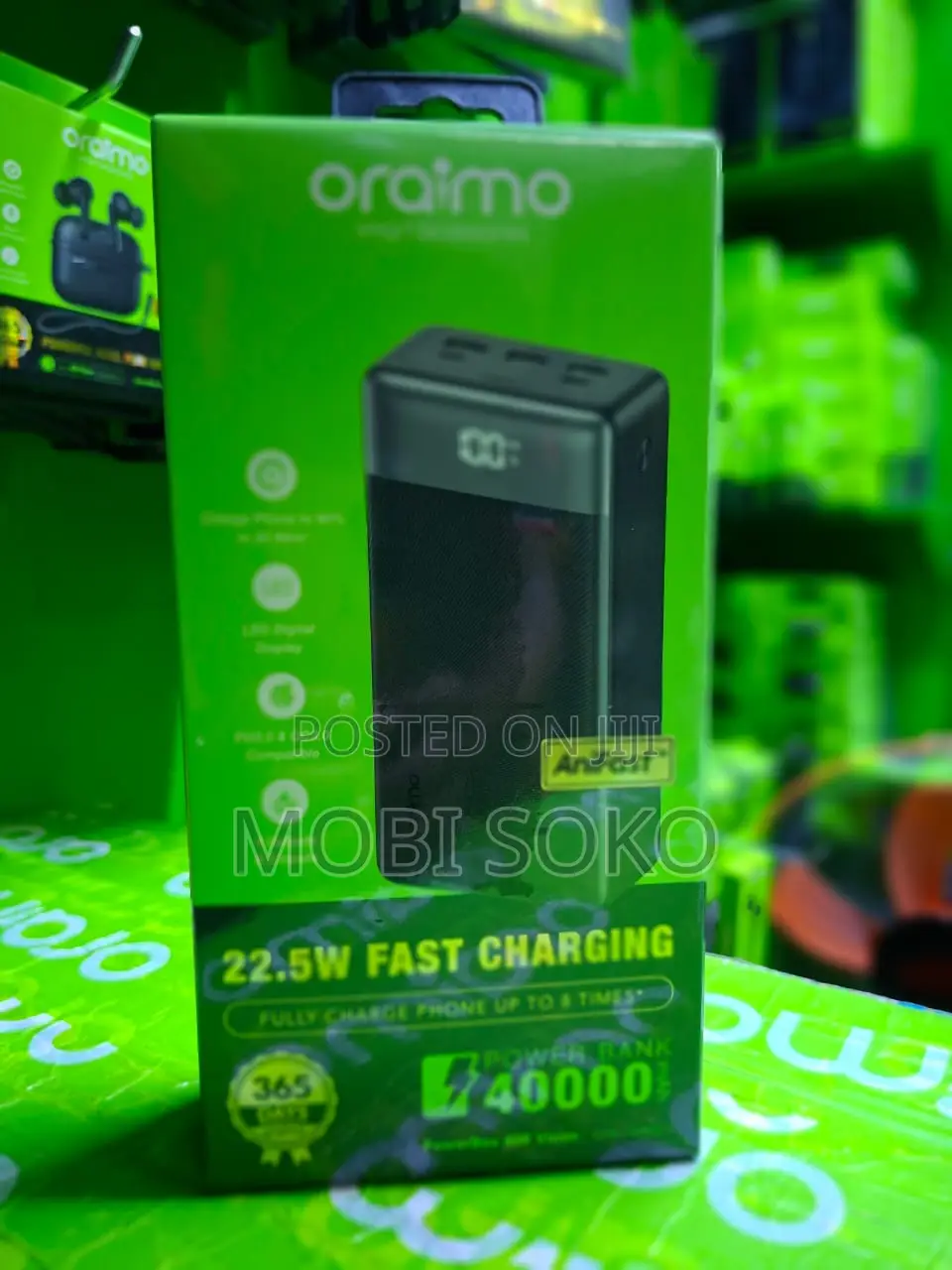 Oraimo Powerbox 400 Vision Opb-7400q 22.5w 40,000mah Power Bank