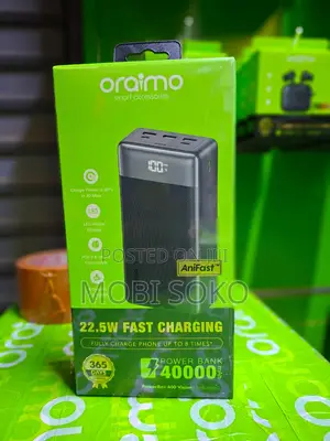 Oraimo Powerbox 400 Vision Opb-7400q 22.5w 40,000mah Power Bank