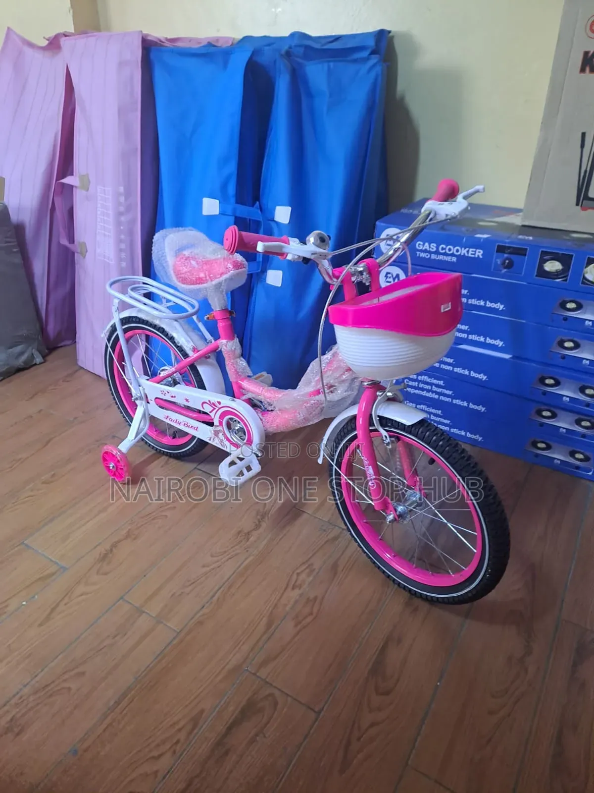 Pink Lady Bike Size 16 With Support Wheels