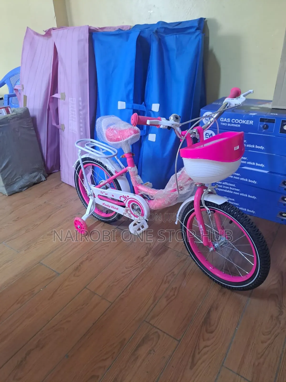 Pink Lady Bike Size 16 With Support Wheels