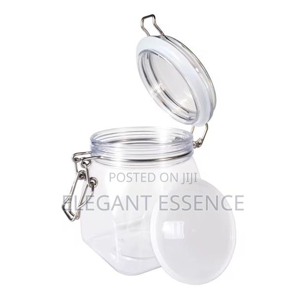 Glass Canister Storage Container Sealed Storage Jar-1l
