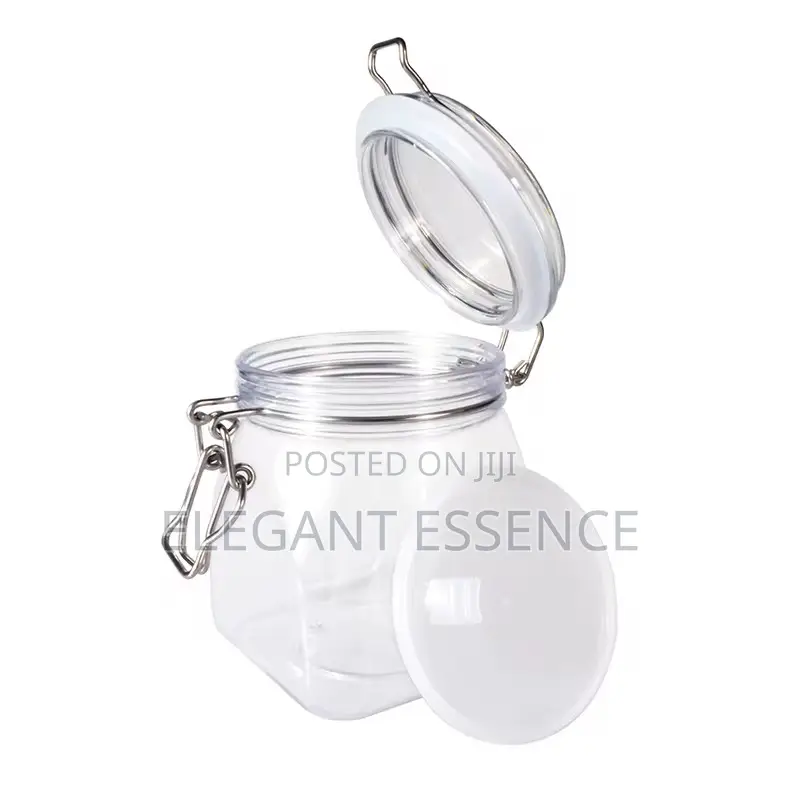 Glass Canister Storage Container Sealed Storage Jar-1l