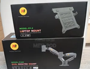 North Bayou 2 in 1 Monitor Mount With Adjustable Laptop Tray