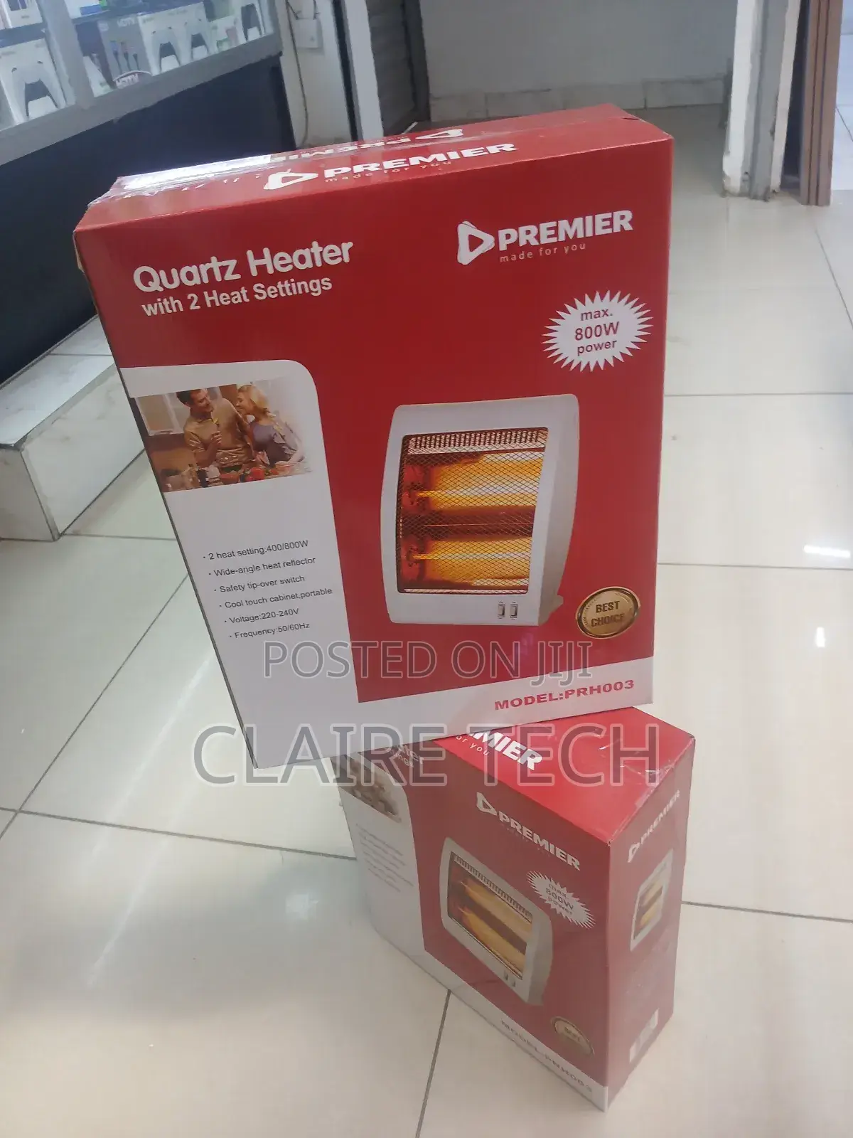 Premier Portable Electric Heater 800w – Warm Comfortable Living