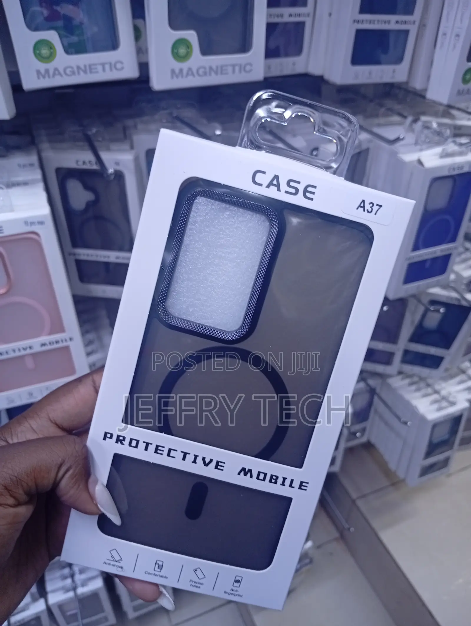 Samsung Galaxy A37 Black Protective Mobile Case