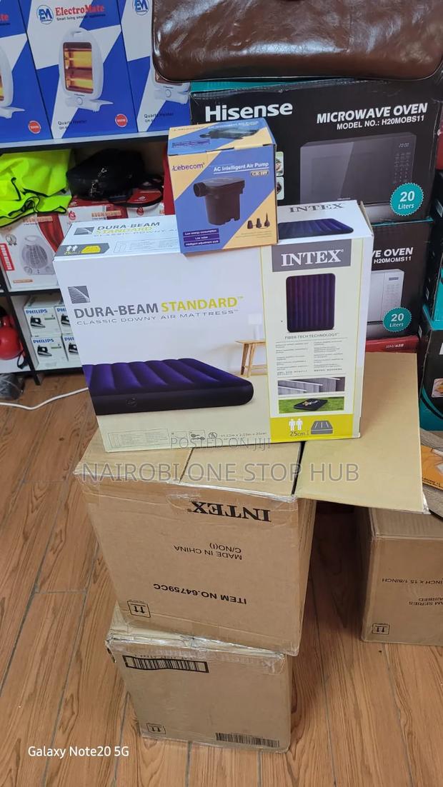 Intex 5×6 Inflatable Mattresses With Inbuilt Pump - thumbnail 3