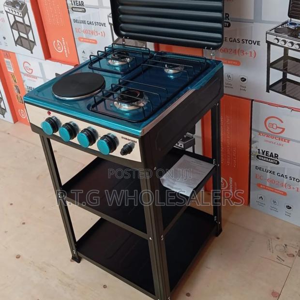 Eurochef 3g + 1 Electric Cooker With Storage Shelves
