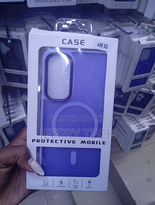 Samsung Galaxy A55 5g Purple Generic Magnetic Case - main view