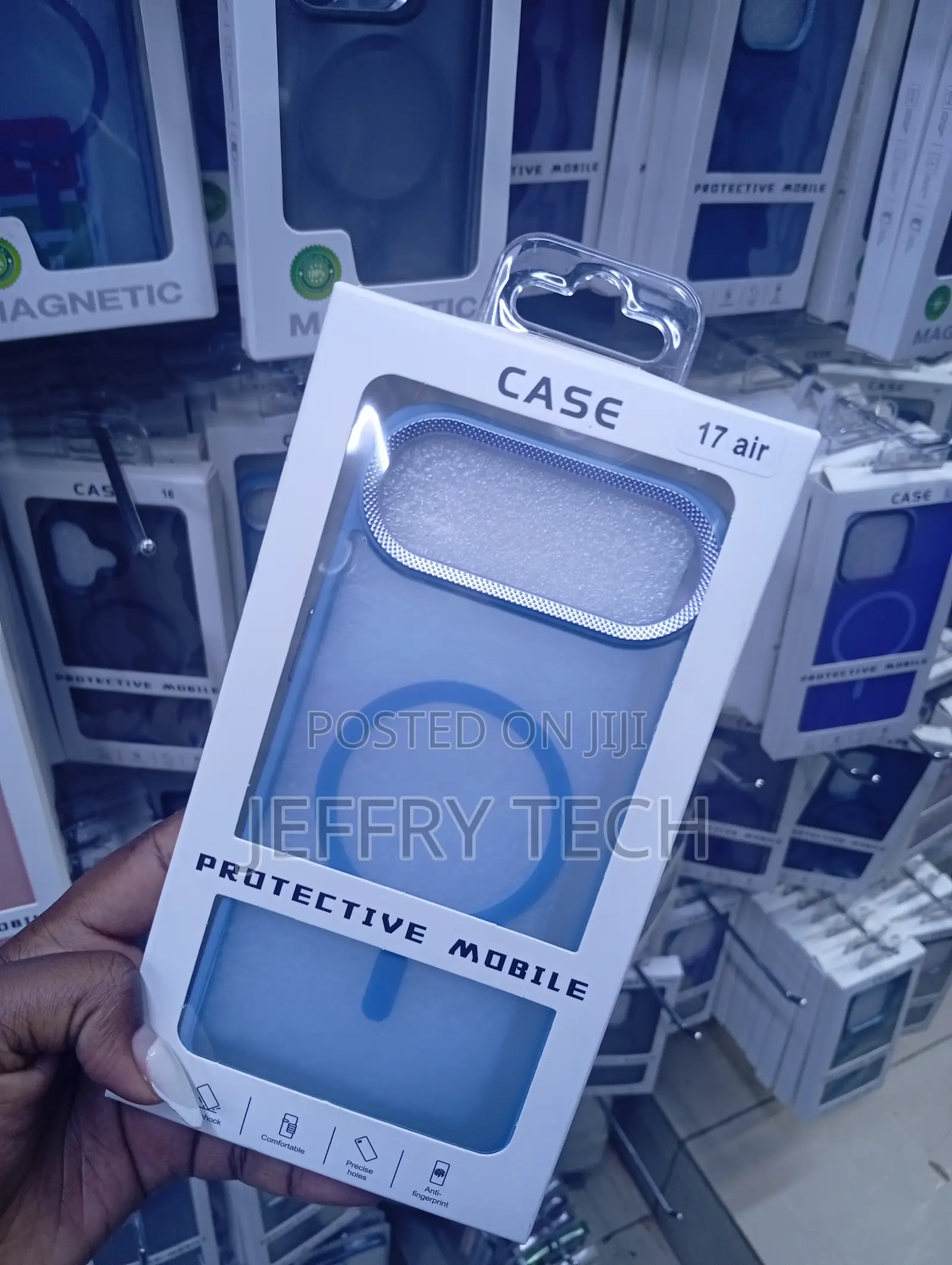 iPhone 17 Air Blue Protective Mobile Brand Magnetic Phone Case