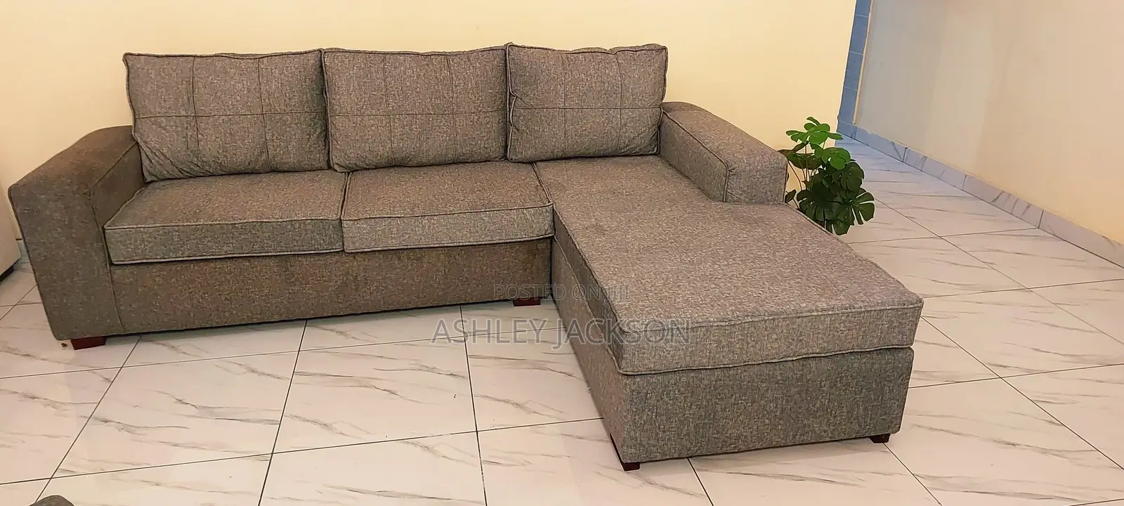L Shape Sofa With High Density Cushions