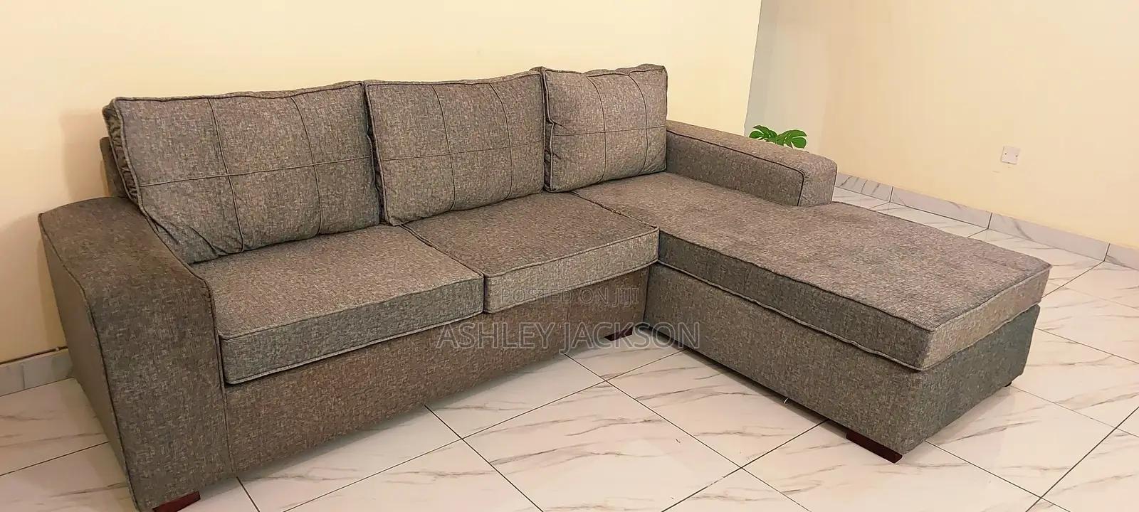 L Shape Sofa With High Density Cushions