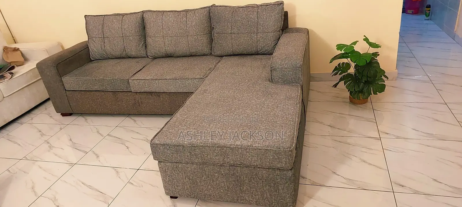 L Shape Sofa With High Density Cushions