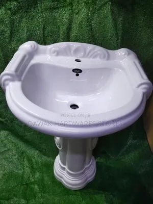 Curvy Elegant Washhandbasin With Pedestrial
