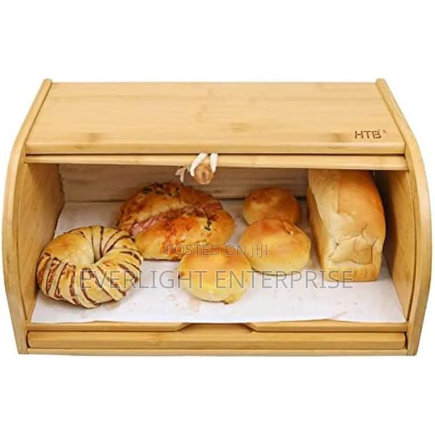 *New Arrival* *Big Size Assembled Bamboo Bread Bin Now Available - main view