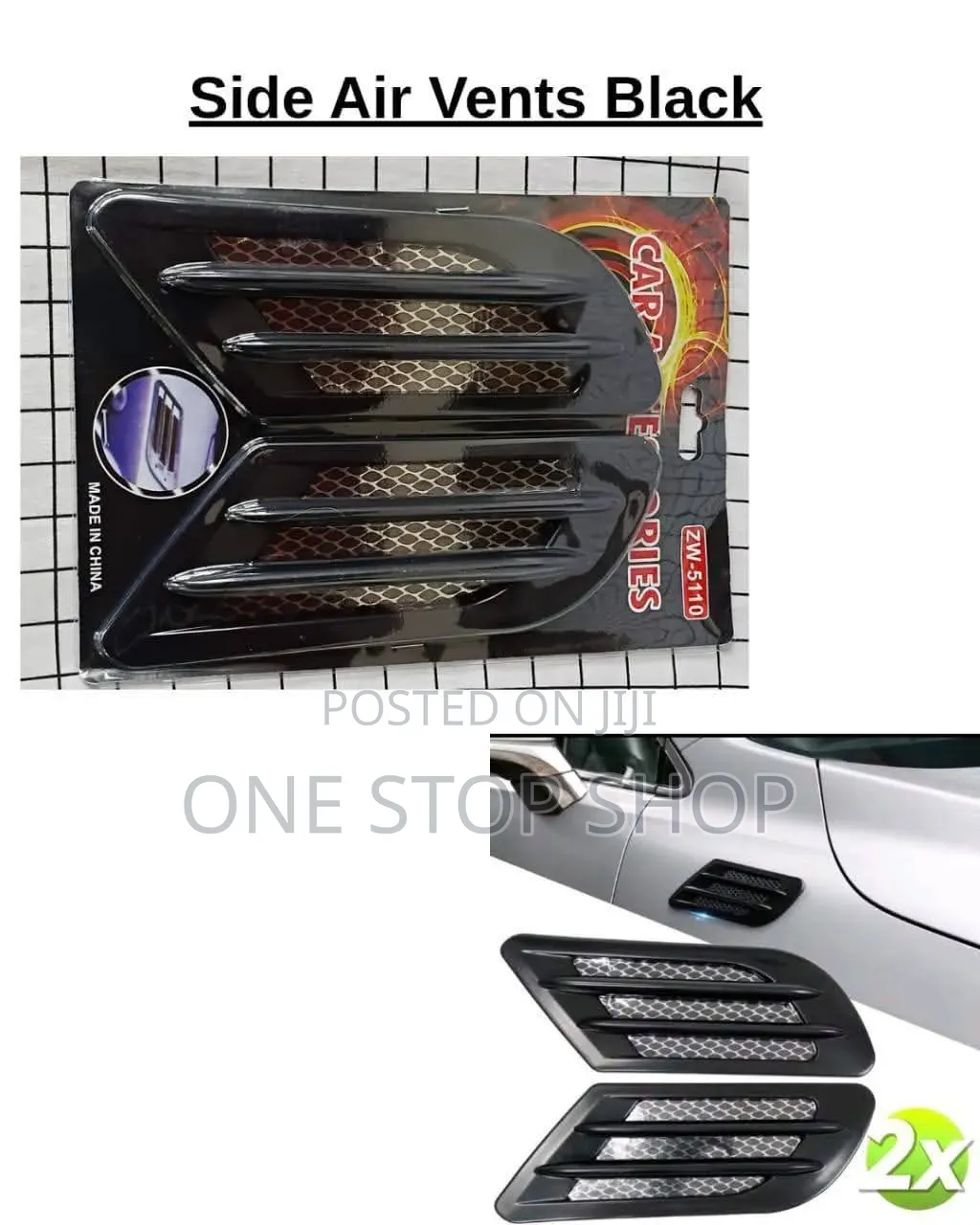 Decorative Side Air Vents Enhance Sporty Appearance