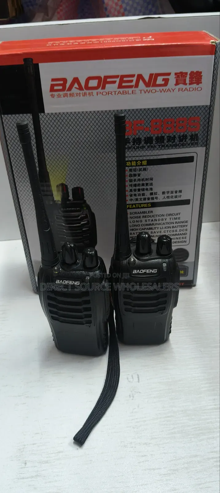 888s Uhf Walkie Talkie Set
Baofeng Bf-888s Clear Voice Radio Call