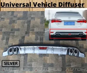 Silver Diffuser With Double Fake Exhaust Design