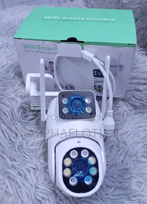 Icsee Dual Lens Camera Wifi Ac Power$Ethernet Cable Use
