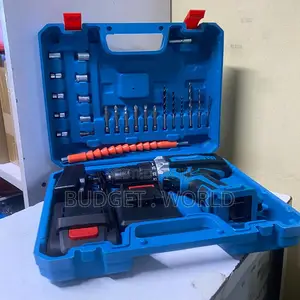 Makita 21v Portable Cordless Drill Set With Dual Battery Pack