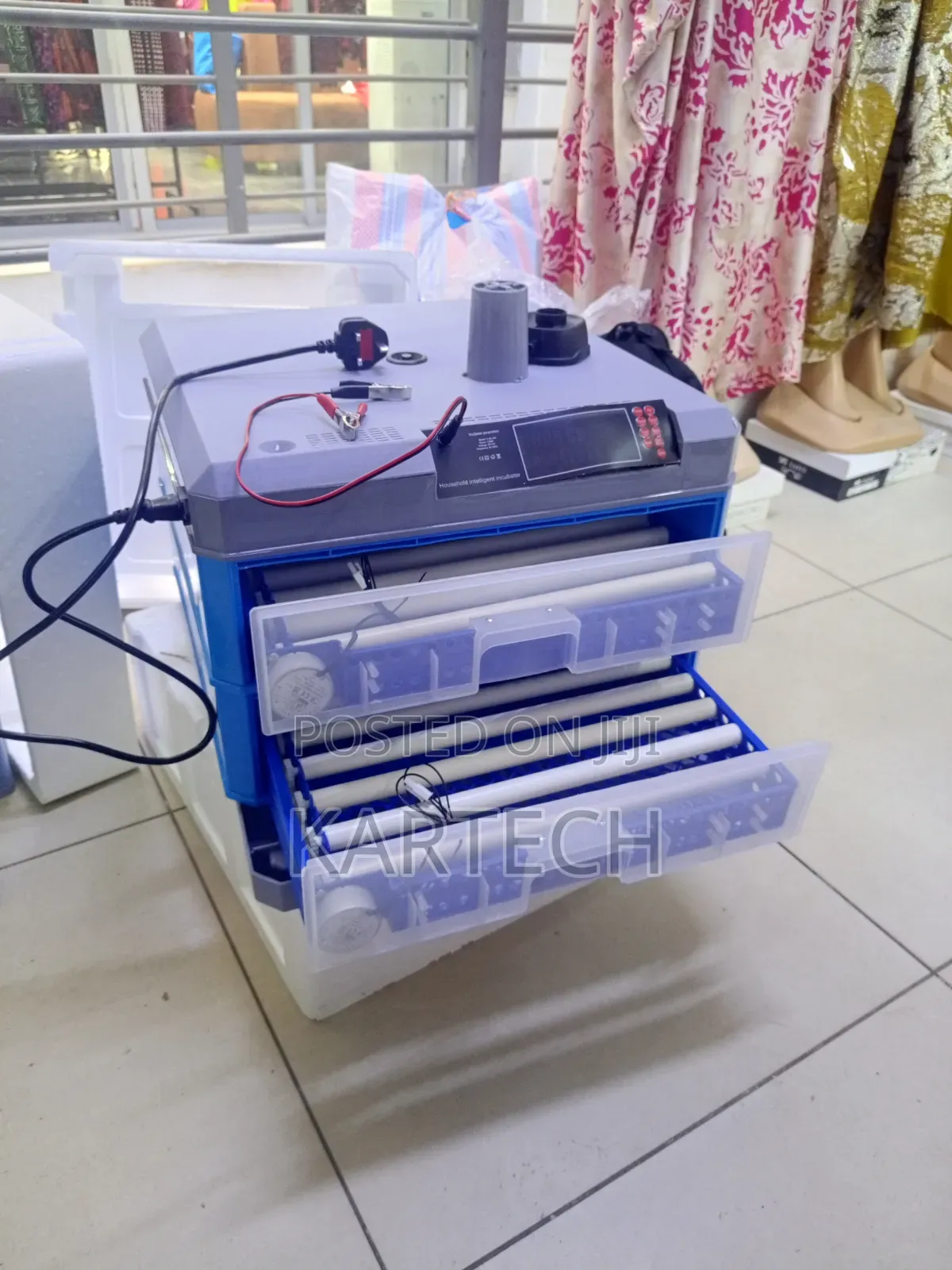 136-Eggs Intelligent Automatic Egg Incubator Temperature Ac/Dc