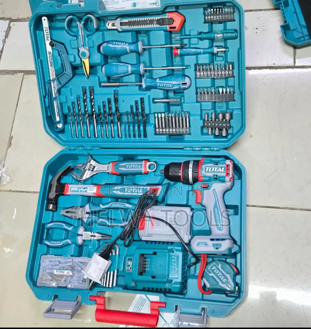 165 PCS Total Cordless Drill Set