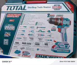165 PCS Total Cordless Drill Set