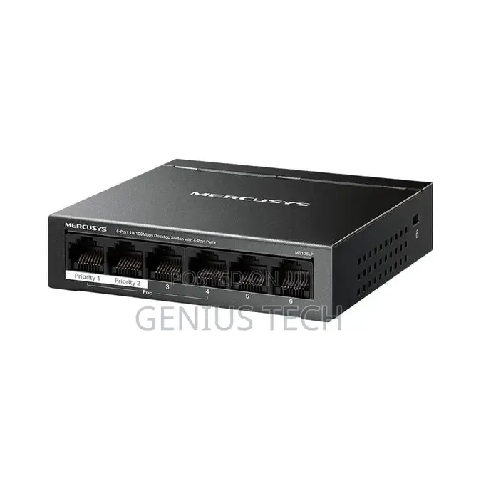Tl-Ms106lp – 4-Port Poe+ Network Switch (10/100 Mbps)