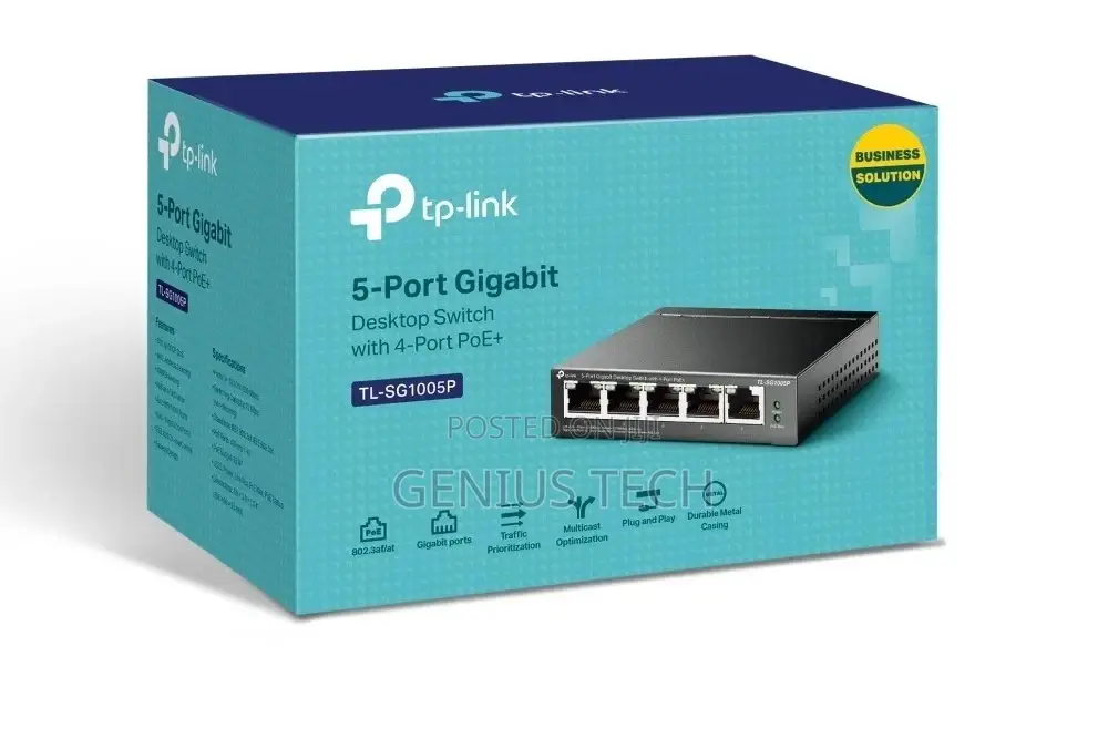 Tl-Sg1005p – 4-Port Gigabit Poe Switch (Smart Plug Play)