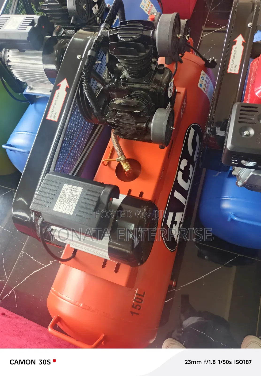 150l Electric Air Compressor (Aico Brand) With 3 Pistons