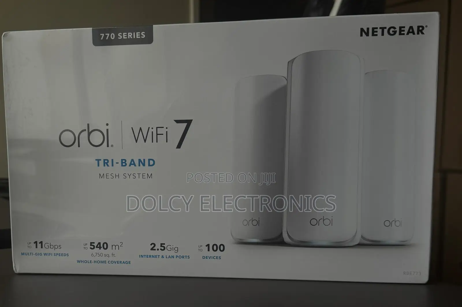 Netgear Rbe773 Orbi Wifi 7 Tri-Band Mesh System