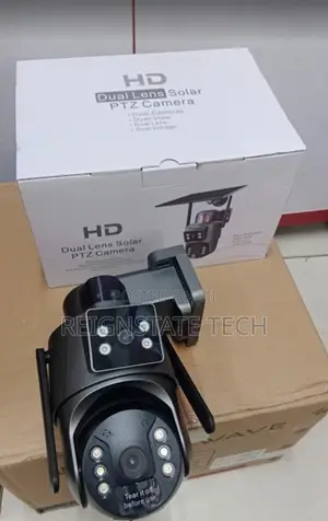 Ubox 4mp 4g Simcard Solar Powered PTZ Camera With Siren
