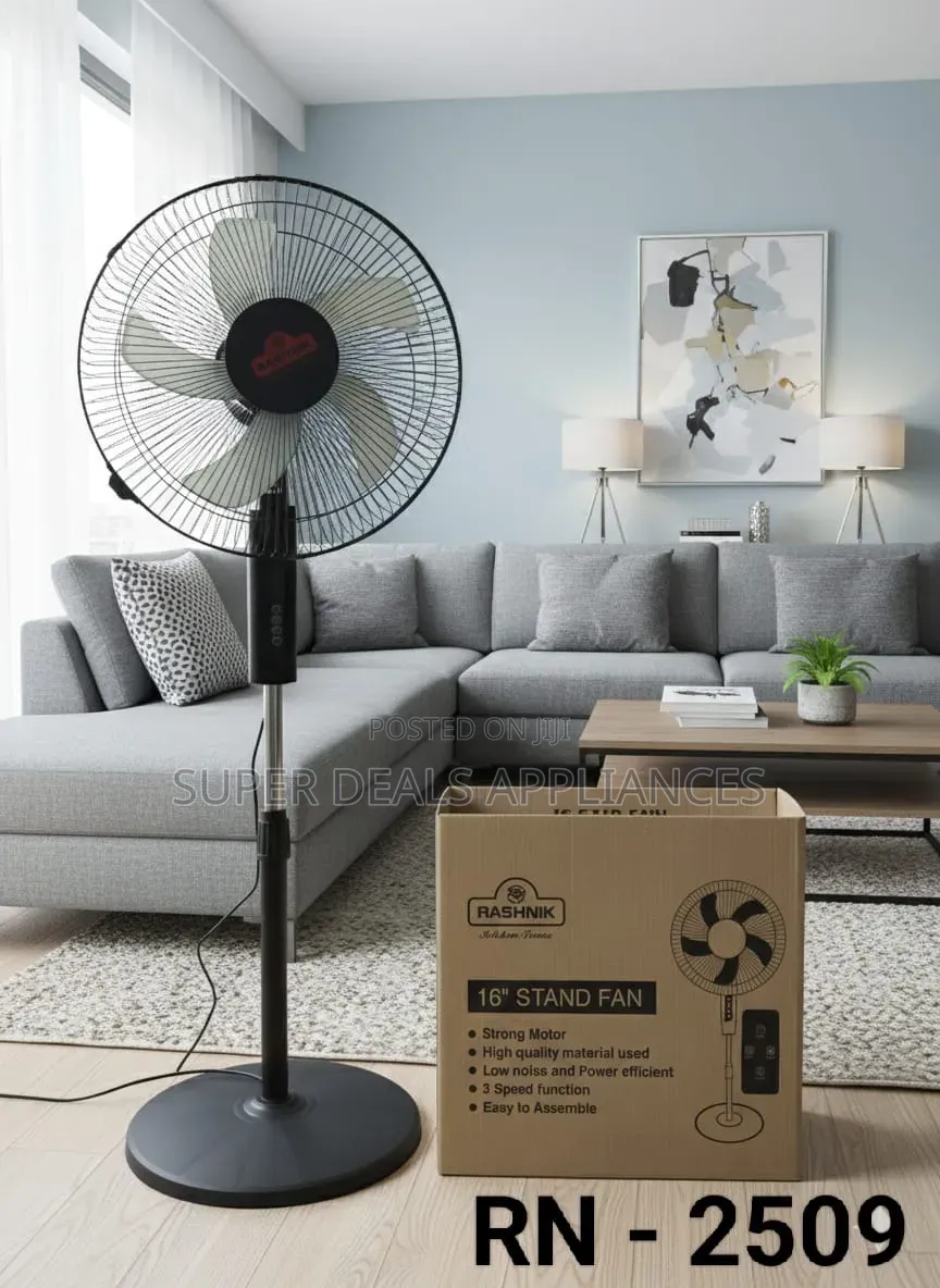 Rashnik Standing Fan With Remote