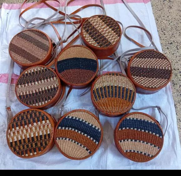 African Kiondo Sling Bag/ Boho Sisal Bag - thumbnail 2
